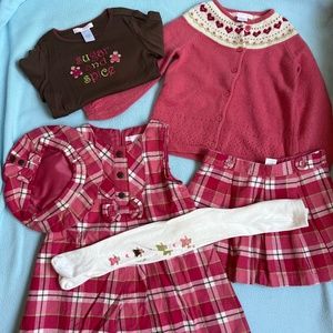 Janie and Jack Gingerbread Holiday Set Sz 3T